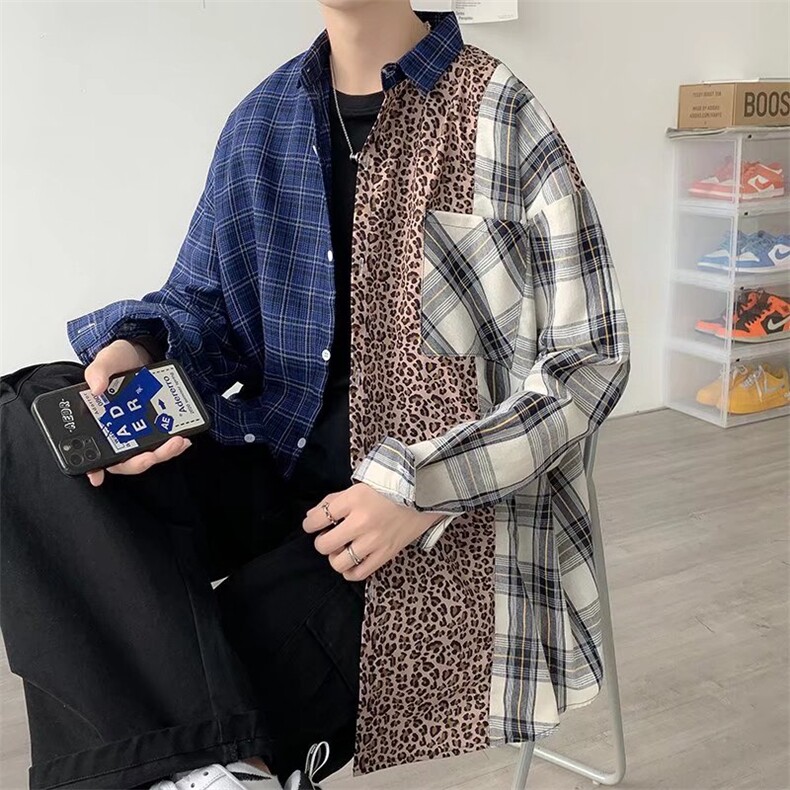 长袖衬衫男港风日系韩版潮流帅气衬衣SY002P36,男装衬衫,星座1116-2