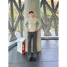 lulu同款夏季垂感凉感冰皮弯刀裤男速干休闲运动长裤K326-特P38，男装皮裤，星座1004-3