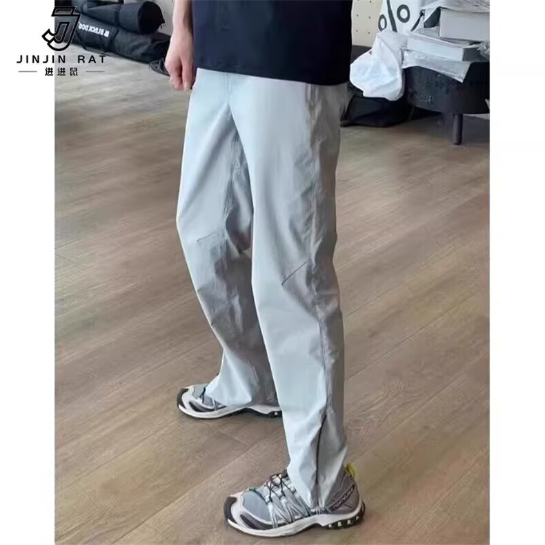 休闲裤男款宽松潮牌运动裤2025新款秋直筒超火裤子K6618-P41,女装休闲裤,星座412-1