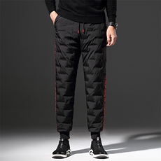 2025羽绒裤男士宽松大码高品质90绒跨境户外运动羽绒长，男装棉裤，星座218-1（原230）