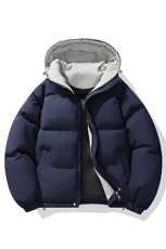 支持二开冬装加棉加厚连帽棉服男女棉衣外套大码面包服M811-P70，男装棉衣，电商A441