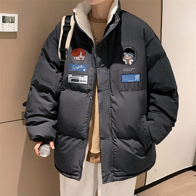 ！2023冬季新款男士加绒加厚棉衣立领棉百搭外套MY110特P78,男装棉衣,电商B220