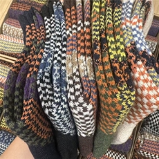 2025秋冬百搭时尚简约图腾羊毛袜，袜子，慕洵羊绒