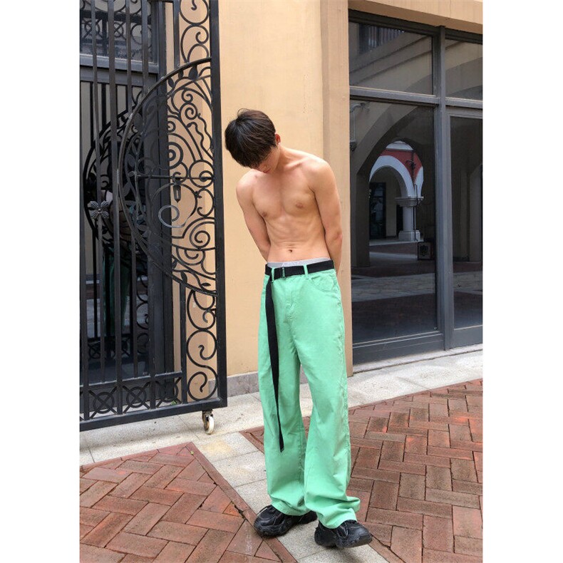 25年春季水洗高街vibe直筒宽松阔腿五色牛仔裤NZ2310-P55控78,男装牛仔裤,星座1002-1