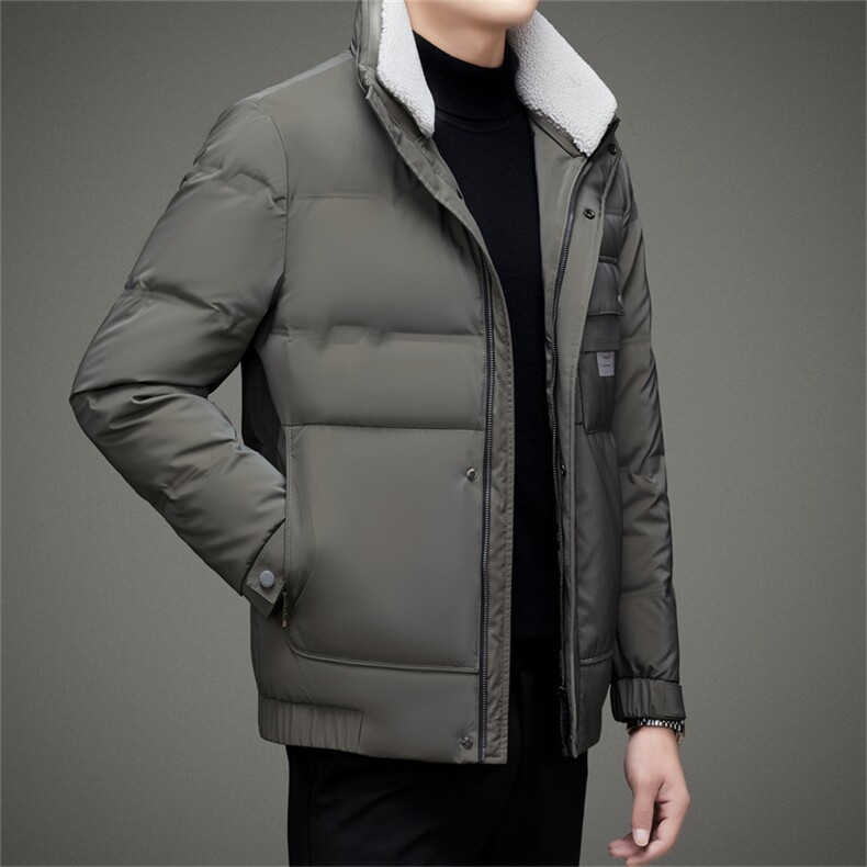 BAMJ-8916钱塘2020-2中年男士冬季厚款拉链毛领简约羽绒服P235图片