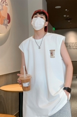 美式直播抖音得物品质纯棉250克无袖背心T恤T582P28控39，男装背心/马甲，电商C408-1(原B339-1)