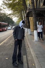美式ins高街cleanfit重工艺水洗暗黑微喇牛仔裤货号K2401P60，男装牛仔裤，电商A063