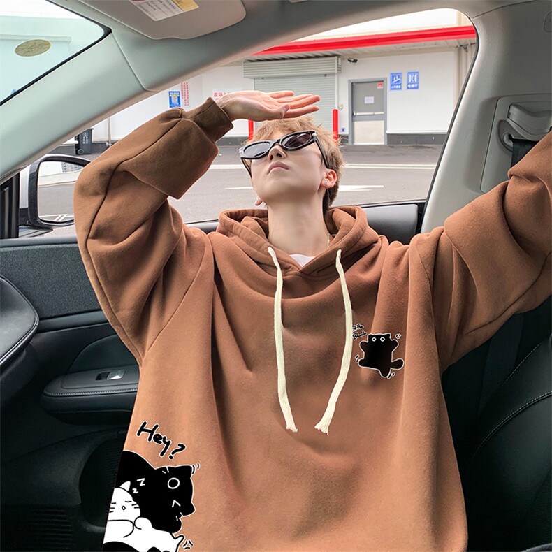 连帽卫衣男大码胖子帽衫大号运动服WY2462-P35,男装卫衣,电商A040