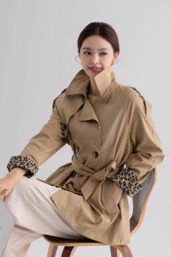 风衣2021秋装新款，女装风衣，海派甜心