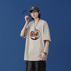 T1548P25蒙马特女模夏季短袖男女潮流宽松百搭纯棉打底衫宽松T恤，男装T恤，星座510A-1
