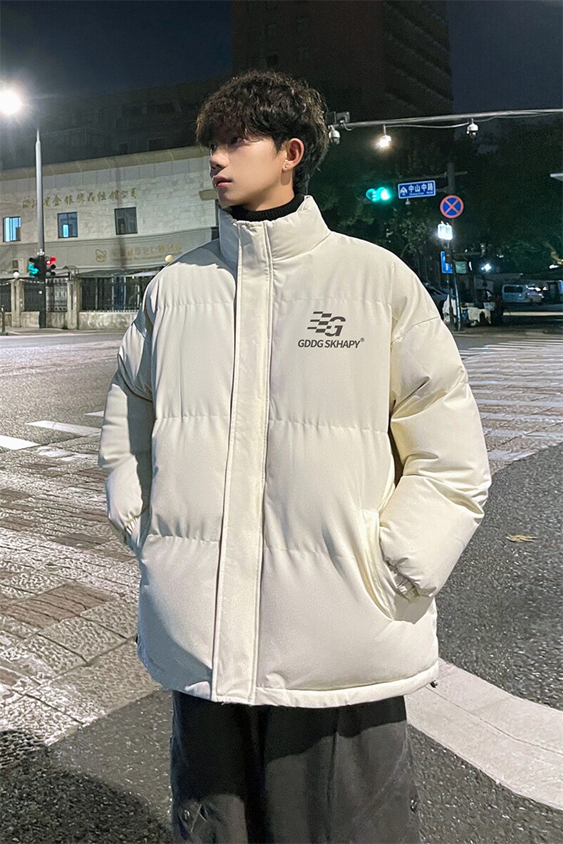 外景冬季加厚面包服男潮宽松不规则保暖棉衣立领外套MF00428/P90,男装棉衣,电商B316