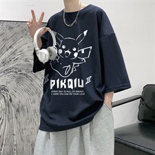 Q11078-P30春夏季七分袖t恤男大码五分袖男短袖中袖大皂风，男装T恤，电商A040