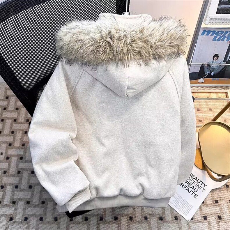 1506/Q3670/P86美式复古连帽毛呢棉服,男装棉衣,星座1506