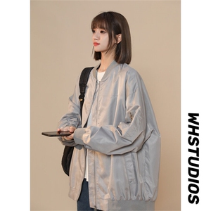 纯色刺绣夹克防水棒球服X1213-DY148-P75图片