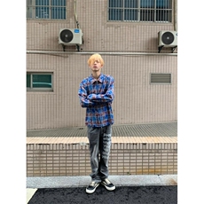 【有货】毛边破坏格子衬衫男长袖高级感拉链衬衣外套2503HH-特P45，男装衬衫，星座1007（原301D）