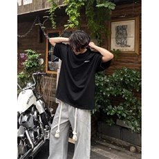 字母印花重磅短袖t恤男女春夏宽松百搭休闲圆领半袖体恤TD93，男装T恤，星座1116A（原606A-3）