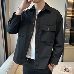 工装衬衫式外套男士春秋款休闲衬衣时尚宽松开衫夹克男JK102-P89图片