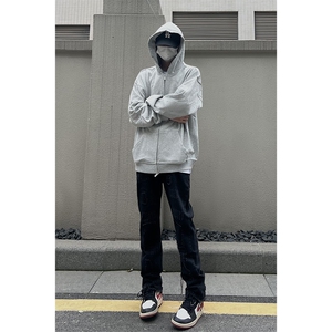 B221 美式ins高街小众假破洞修身微喇牛仔裤 LK22065-P65 控88图片