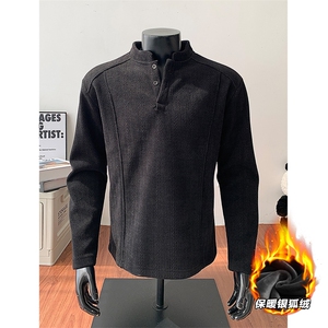 翻领高克重复合银狐绒加绒500克卫衣外套 W983/特P35 假模1图片