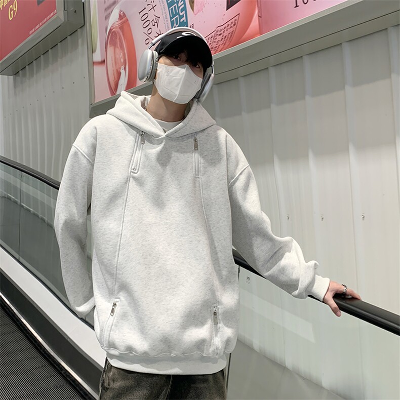 视频图-潮牌设计感连帽卫衣男宽松情侣上衣8082-P48,男装卫衣,电商B380（原B361）