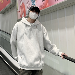 视频图-潮牌设计感连帽卫衣男宽松情侣上衣 8082-P48图片