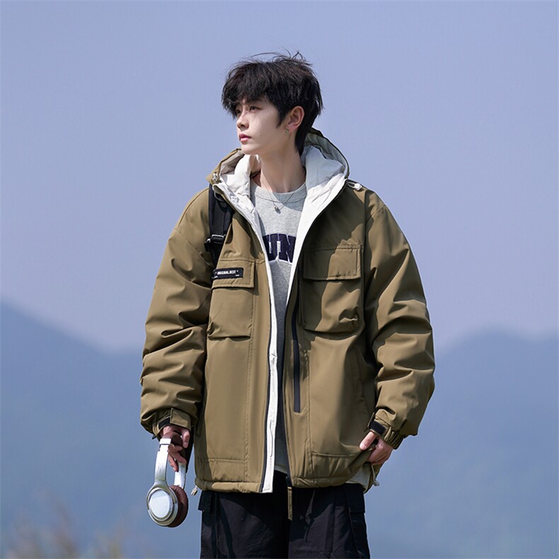 Y2361-P248L-9XL新标90绒冬季新款石墨烯大码宽松连帽羽绒服,男装羽绒服,星座109