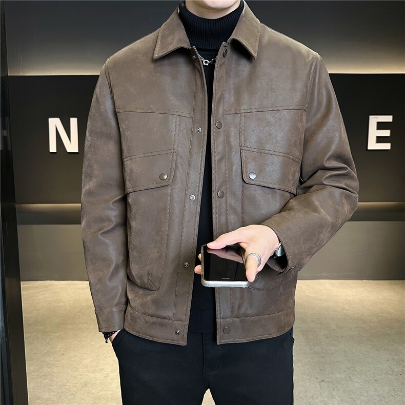 新标90绒羽绒服男冬季2025新款皮夹克7天后出货 A313-8878-P245图片