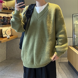 B357P50秋装男装毛衣打底衫时尚宽松男装V领图片