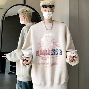 秋装复古美式水洗做旧重磅麂皮绒卫衣301B-JB1508-p45图片