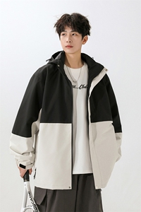 户外撞色连帽冲锋衣情侣外套防风登山服夹克男YHJK8828-P70图片