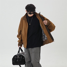 港风日系座山蟒夹克立领短款设计感外套XZ213-JK8000特P75控128，男装夹克，星座213