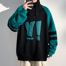 2024秋季新款港风光影墙大码气泡印套头卫衣M-5XHW24068-P50，男装卫衣，电商A022