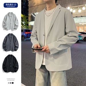 春季新款商务风西装外套男休闲西服男士西服JK02628-P83图片