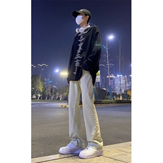 2024春款修身微喇复古弹力牛仔裤715-6-BK01P50，男装牛仔裤，星座715-6