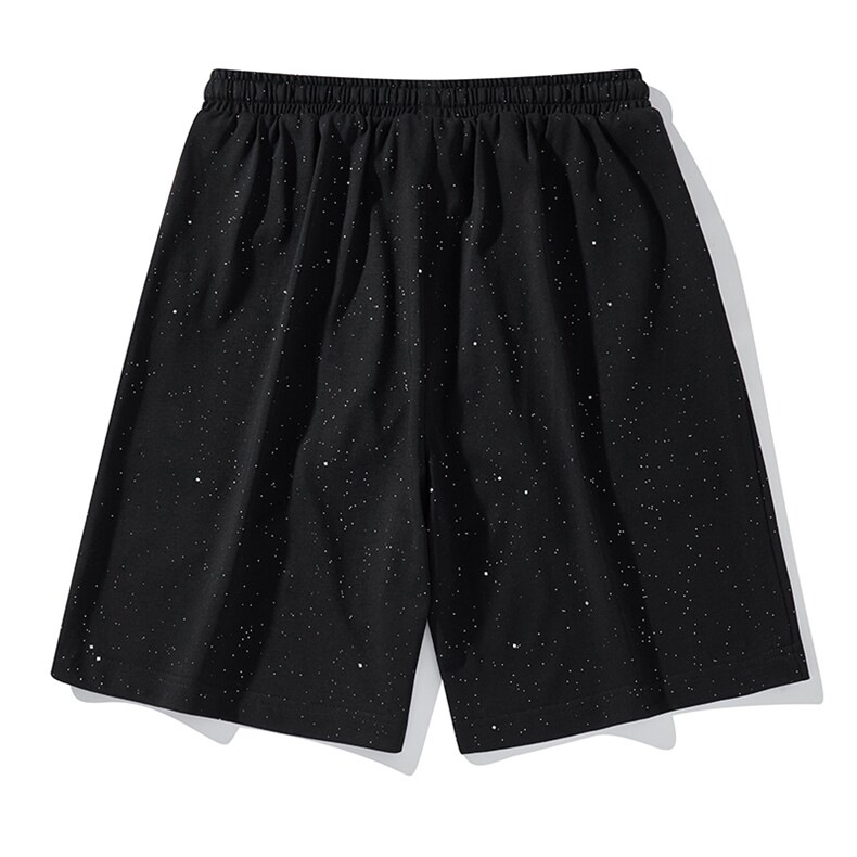 夏季短裤男宽松潮流港风百搭满天星五分裤运动短裤CK2416-P20,男装牛仔裤,星座717