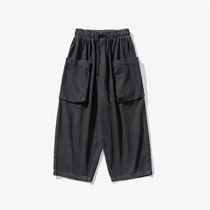 24夏季新款 现货大码日系宽松哈伦直筒裤港风阔腿休闲裤 H811/P70图片