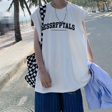 量大优可提供视频2024夏美式无袖背心HD019-1-BX24257-P18，男装背心/马甲，电商019-1