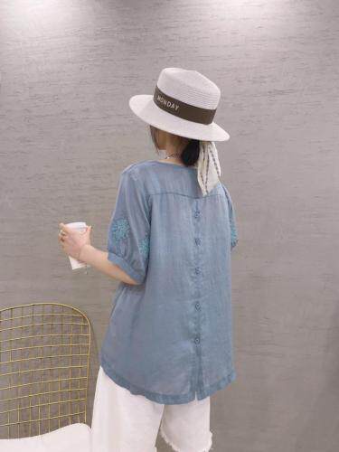 丝麻小衫，女装，依伊贝诺