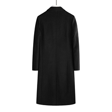 新款男士中长款双面呢大衣加厚防寒1409-1811-P120，男装毛呢大衣，星座1409
