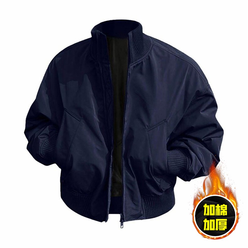 棉衣5W件现货冬季美拉德立领飞行夹克廓形高街棒球服加棉加厚外套，男装夹克，电商A486