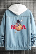 牛仔夹克男大码牛仔外套男茄克NJ77287-P60，男装工装外套，电商A040A