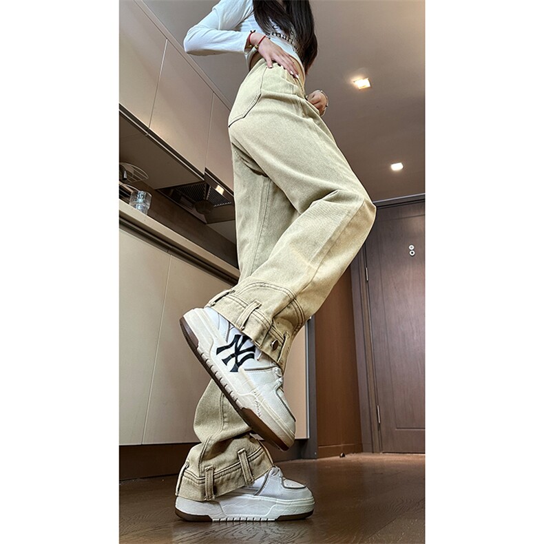 现货原创设计直筒渐变微喇牛仔裤男女K5812-特P35无差价控59，男装牛仔裤，星座205