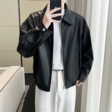 F503P70Cleanfit韩系原版皮复古机车皮衣夹克，男装夹克，星座512-6