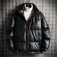 PM51040-P120立领pu皮棉衣男大码面包服男棉服男棉袄男，男装棉衣，电商A040A