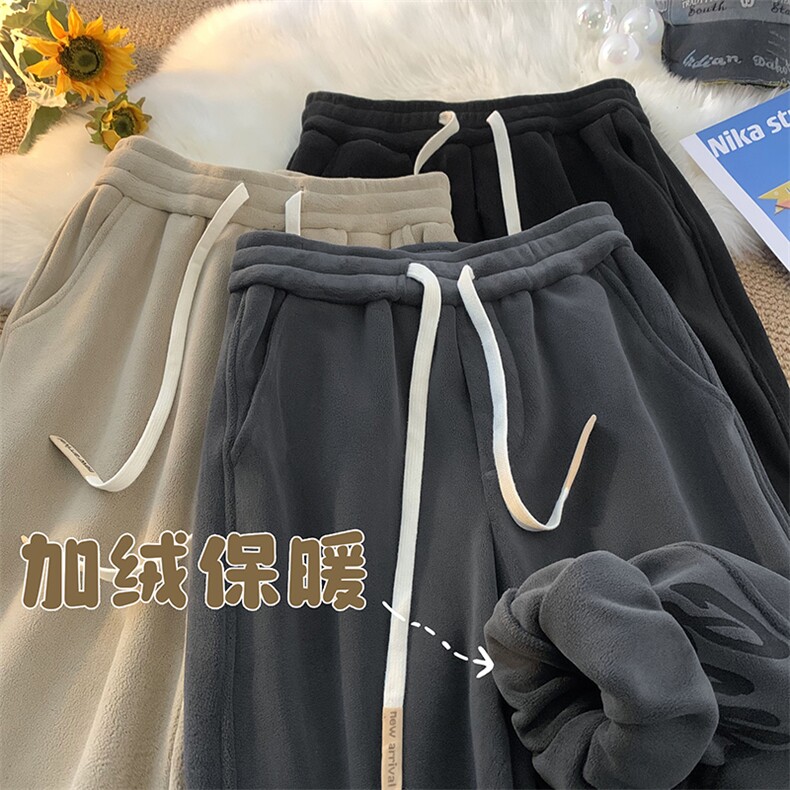 星座212A-K400特P48控88大码男裤重磅双面奥粒绒加绒束脚卫裤，男装休闲裤，星座212A（原A324）