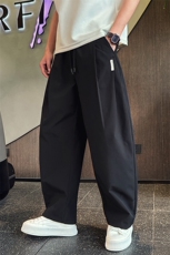 K8821-P68夏季薄款休闲裤男潮流宽松直筒弯刀裤速干裤，男装休闲裤，电商A368