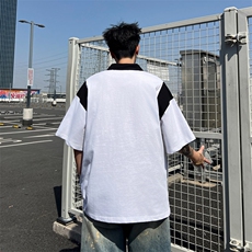 翻领短袖polo衫男潮牌夏季t恤百搭体恤上衣T06-P35，男装Polo衫，星座308B-2
