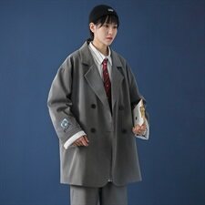 20年秋冬新款印花小清新学院风西装外套已注册DS-B293-A759-P85，男装西服，电商A306