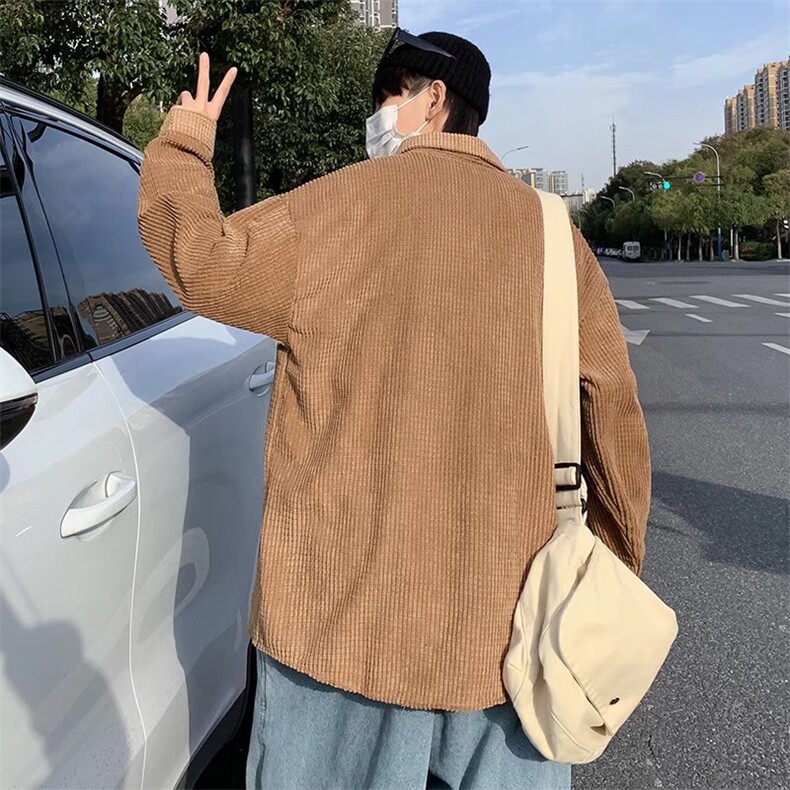 男春季衬衫灯芯绒衬衫外套C539P40,男装衬衫,星座1116-2