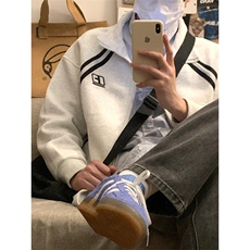 【有货】cleanfit花灰色卫衣男春秋高级感痞帅开衫外套H637LL-P65，男装卫衣，星座1007（原301D）